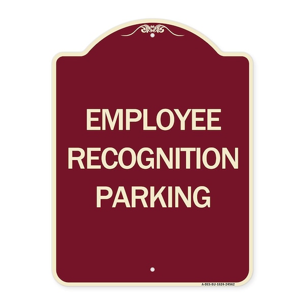 Employee Recognition Parking Heavy-Gauge Aluminum Architectural Sign, 24" x 18", BU-1824-24562
